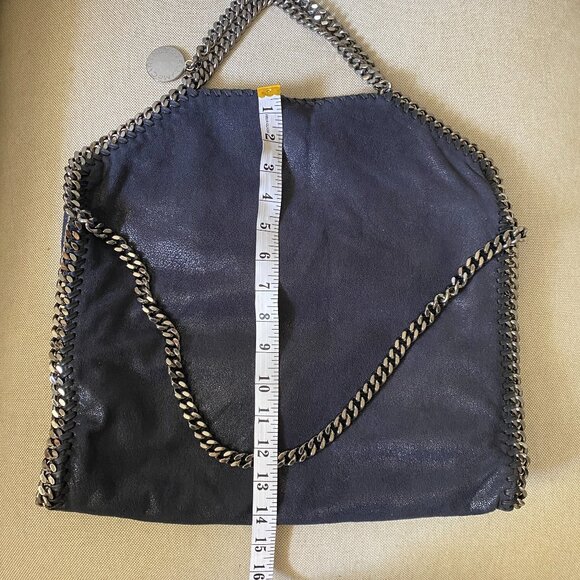 Stella Mccartney Falabella Fold-Over Tote Bag in Black - Picture 8 of 11